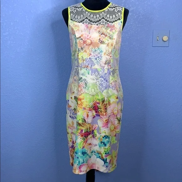 Neiman Marcus Dresses Neiman Marcus Pixelated Stretch Fabric